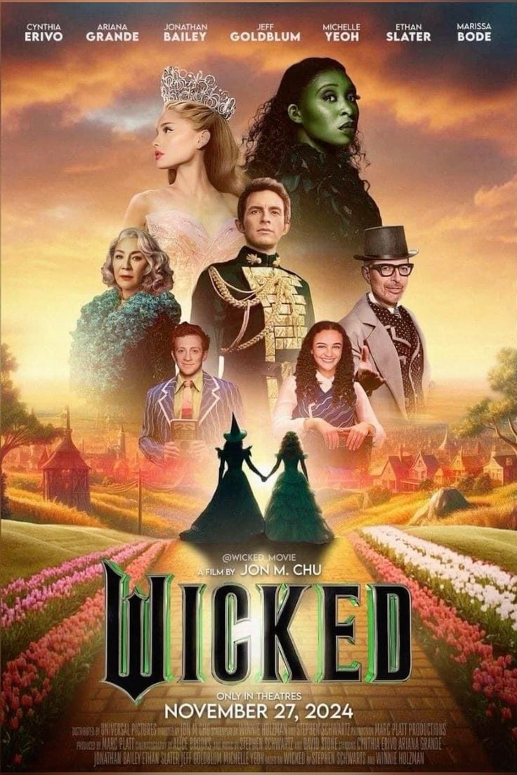 Cartel promocional de la película Wicked