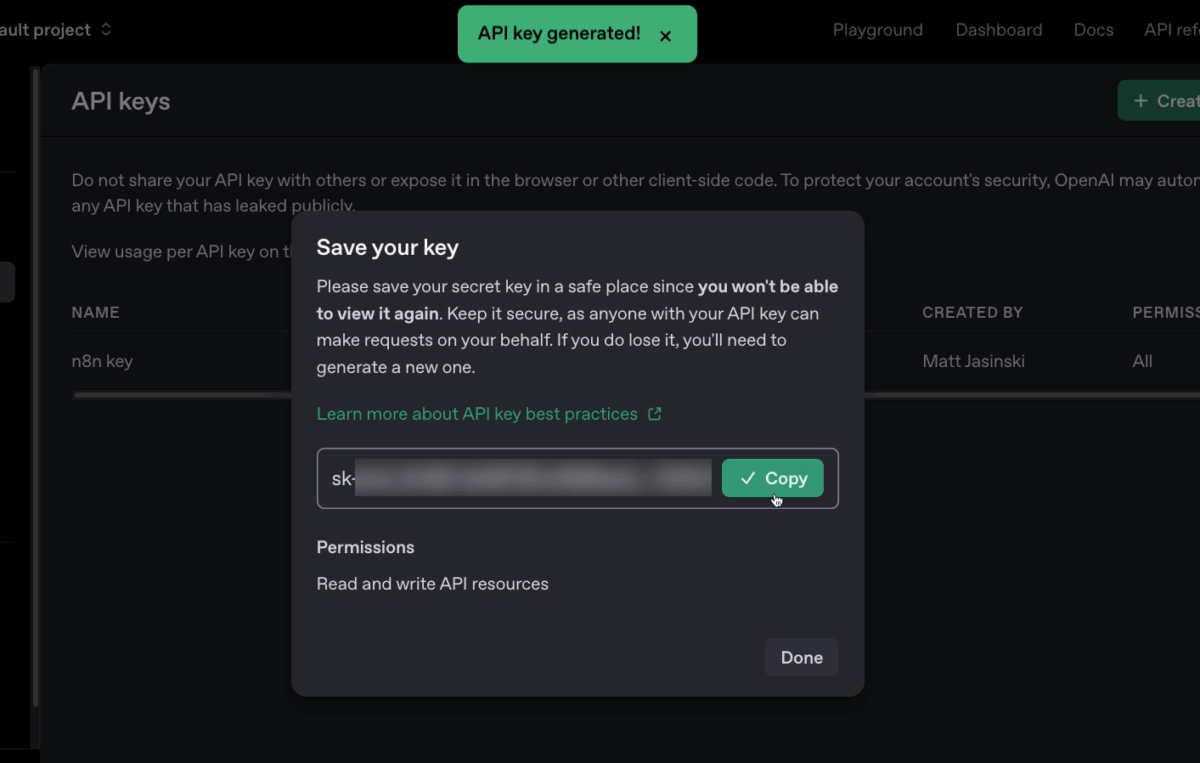 Automatización de flujos de trabajo con IA: guía con OpenAI y n8n | 12