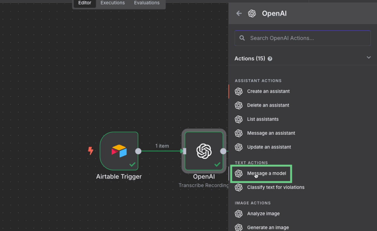 Automatización de flujos de trabajo con IA: guía con OpenAI y n8n | 17