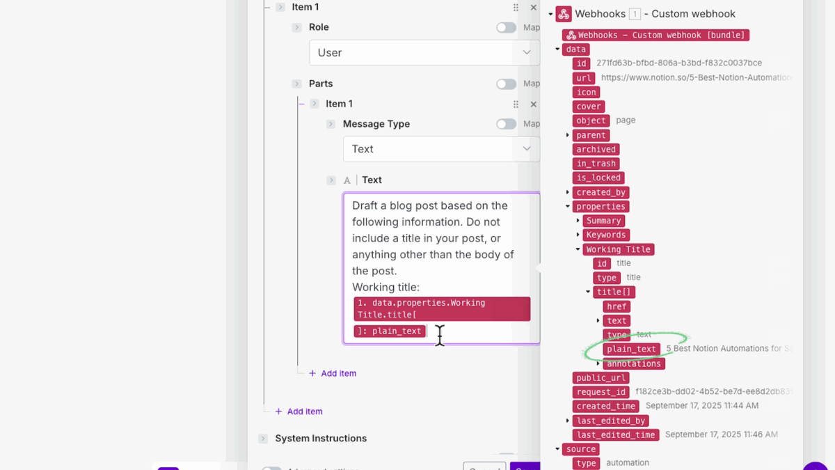 Automatización de Notion con webhooks: ejecuta flujos instantáneos bajo demanda | 29