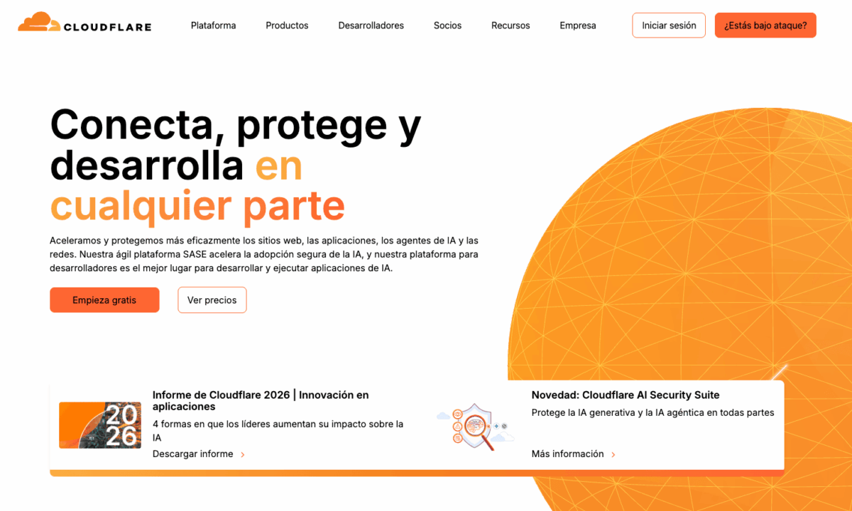 Imagen del artículo sobre Qué es Cloudflare y cómo protege tu web en 2026
